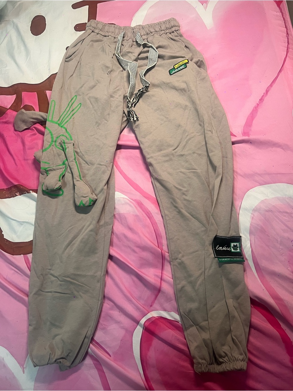 Casual Men's Taupe Drawstring Jogger Pants